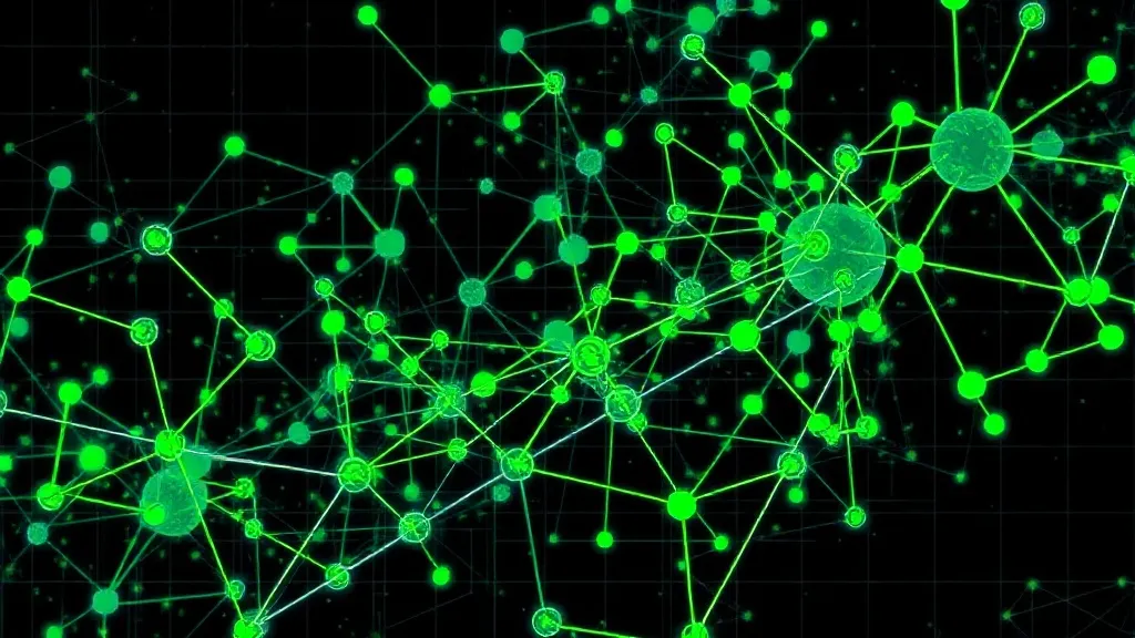 Abstract industrial blueprint of complex neural network node